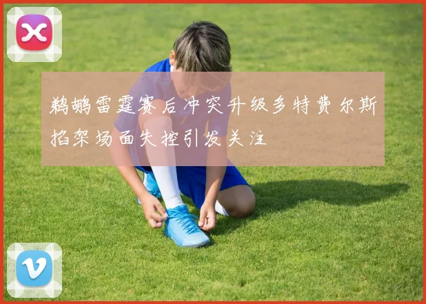 鹈鹕雷霆赛后冲突升级多特费尔斯掐架场面失控引发关注